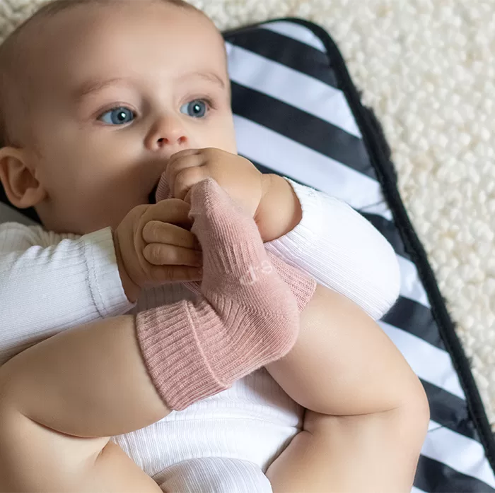 Blijf sokjes - KipKep - Mauve - Biologisch katoen mix baby