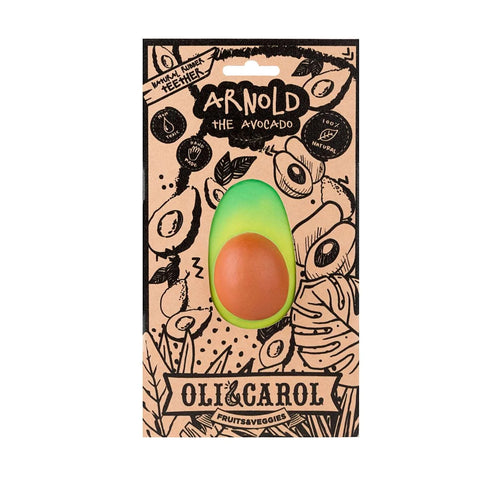 Bijtring & badspeeltje Arnold the Avocado - Natuurrubber - Oli & Carol - verpakking - afbeelding 3