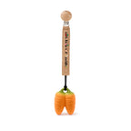 Mini knuffeldoekje & bijtring Cathy the Carrot - Natuurrubber & mousseline - Oli & Carol - productfoto - afbeelding 7