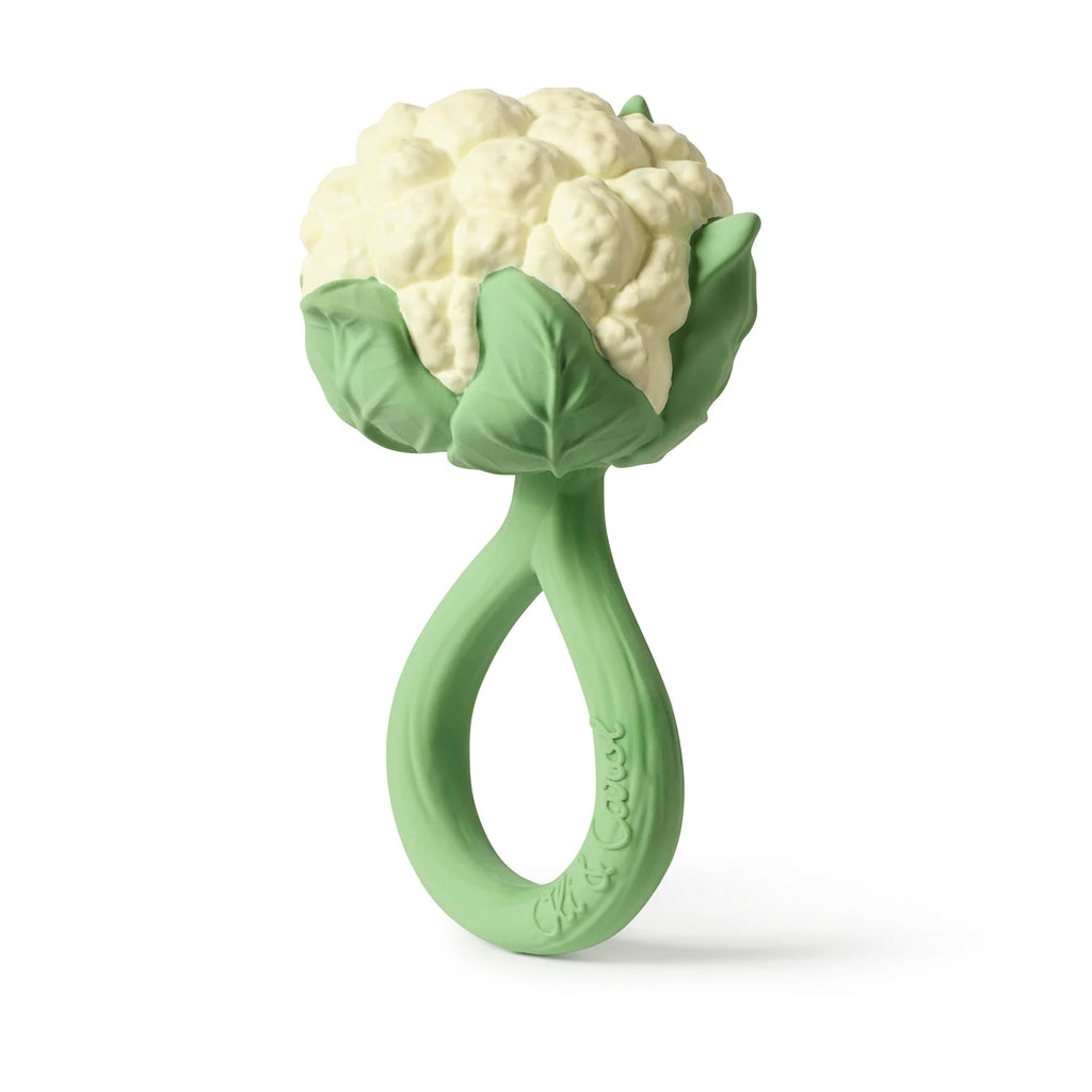 Bloemkool rammelaar & bijtring - 0+ jaar - Cauliflower Rattle Toy - Natuurrubber - Oli & Carol - productfoto - afbeelding 7