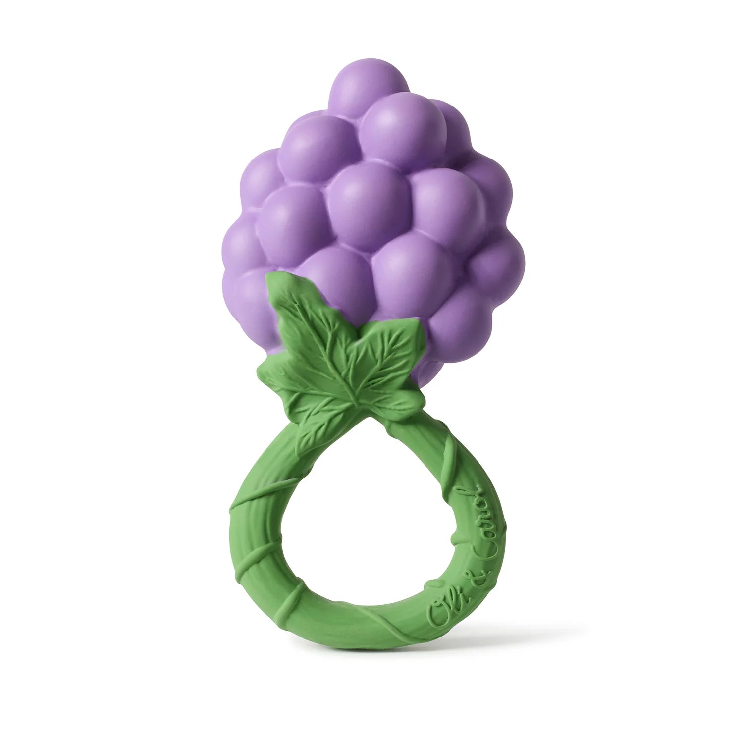 Druif rammelaar & bijtring - Natuurrubber - Grape Rattle Toy - Oli & Carol - productfoto - afbeelding 5