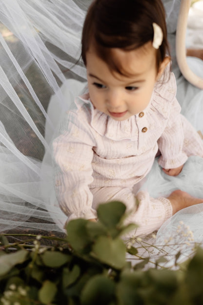 Top Mara - Biologisch katoen/mousseline - Roze - Levv Labels - sfeerbeeld