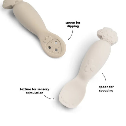 Oefen lepelset - Learning spoon set - Tiny farm - Sand - Done by Deer