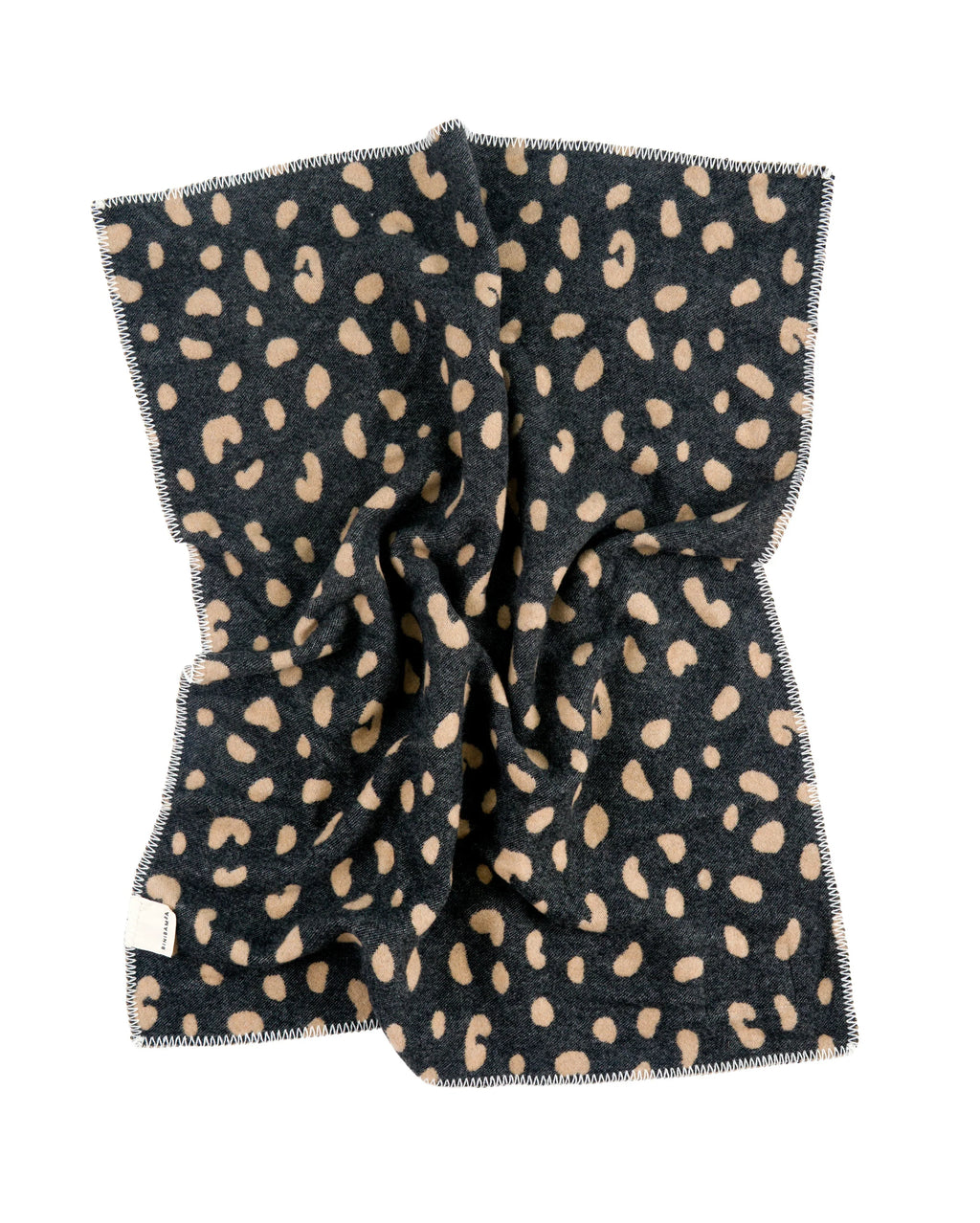 Leopard Merino Biniblanket – Couverture pour berceau - 100 % laine mérinos - 75×100 cm – BINIBAMBA