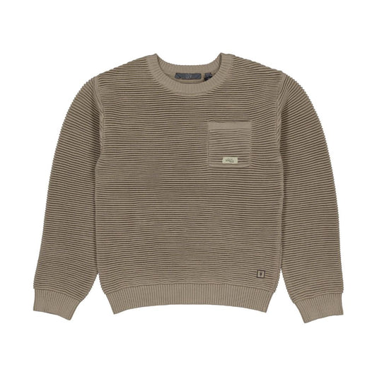 Sweater Veto - Katoen - Taupe - Levv voorkant