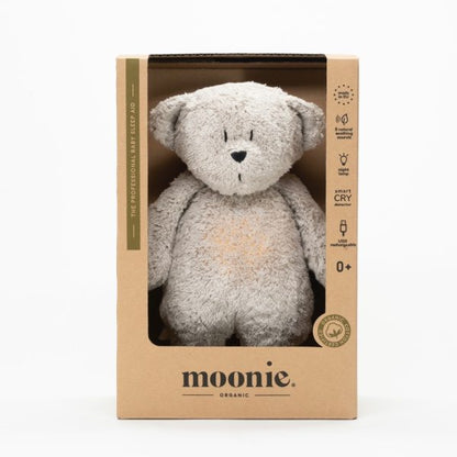 Knuffel met geluid - The Humming Bear 2.0 - Gray natur/grijs - Moonie