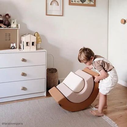 MILO foam speelset regenboog - montessori speelgoed van biologisch katoen - Charlie Crane