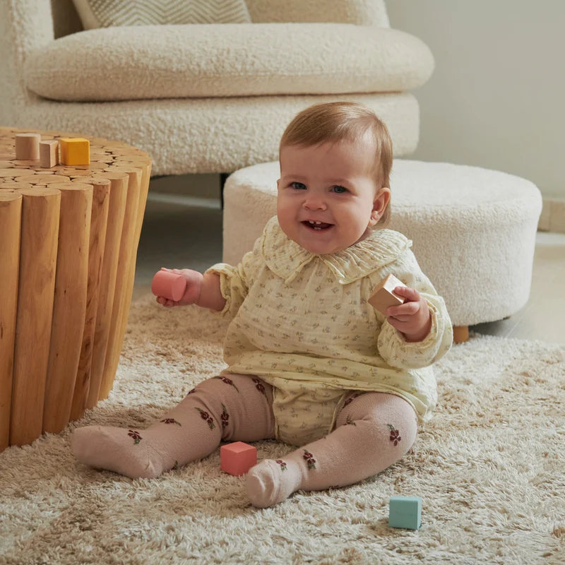 Bella Tights – Rose Dust – Collant enfant en laine – Laine mérinos – MP Denmark