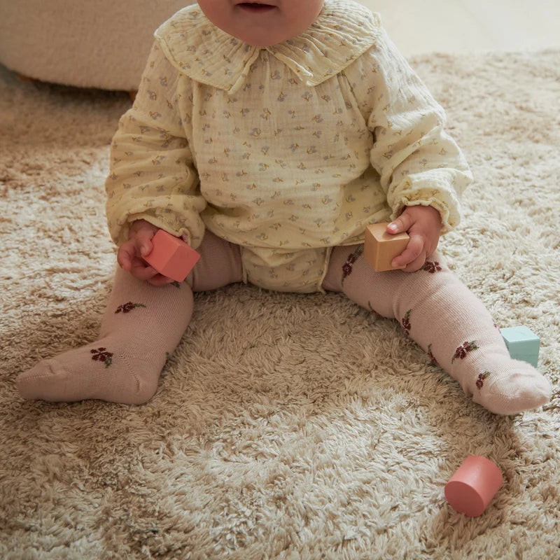 Bella Tights – Rose Dust – Collant enfant en laine – Laine mérinos – MP Denmark