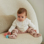 Chrissy Tights – Rose Dust – Katoenen kindermaillot – Kerstpatroon – MP Denmark