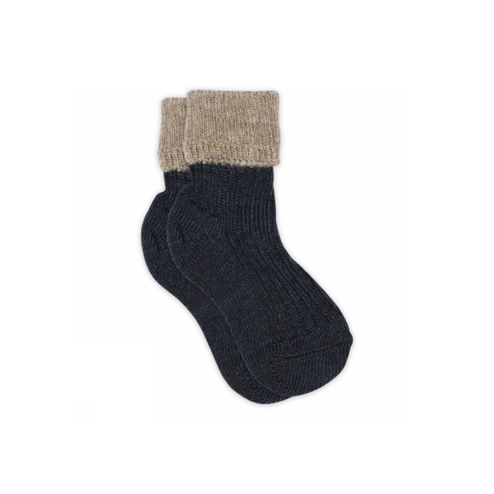 Wollen sokken Aries - Dark Denim Melange/Donkerblauw - MP Denmark 