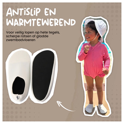Antislip Schoentjes - Zwemschoentjes - Beige Ecru - Maesy