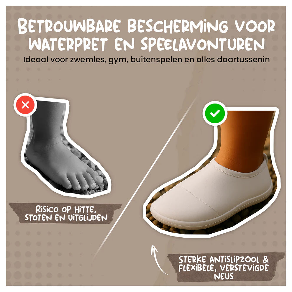 Antislip Schoentjes - Zwemschoentjes - Beige Ecru - Maesy