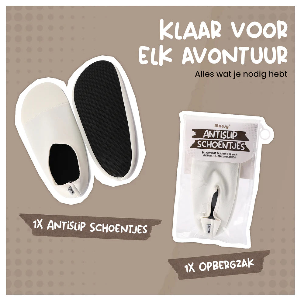Antislip Schoentjes - Zwemschoentjes - Beige Ecru - Maesy