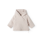 MarMar Copenhagen Rex Modal Padded Jacket Jasje met Capuchon en Omvouwbare Mouwen TENCEL™ Modal en Biologisch Katoen biege melange