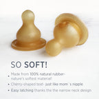 Glazen babyfles - Natuurrubber - Standard Neck Baby Bottle - 120ML - Hevea - productfoto - afbeelding 4