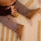 Moccasin Suede Slippers – Leather baby booties with non-slip suede sole – MELTON
