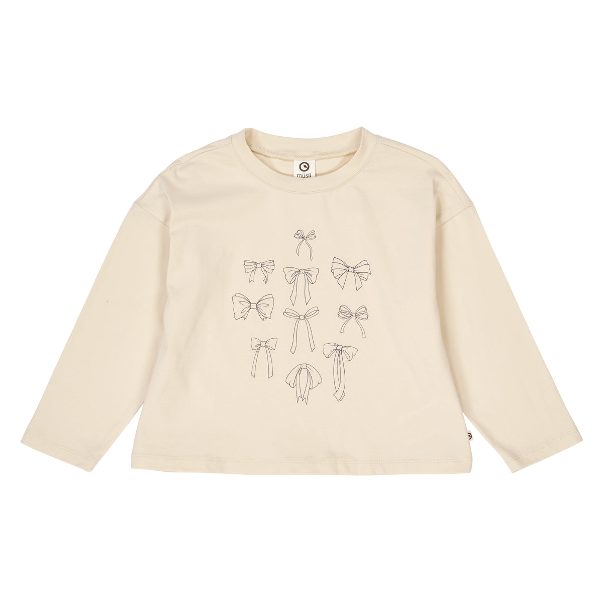 Müsli by Green Cotton - Bow l/s T - Top - Katoen mix - voorkant