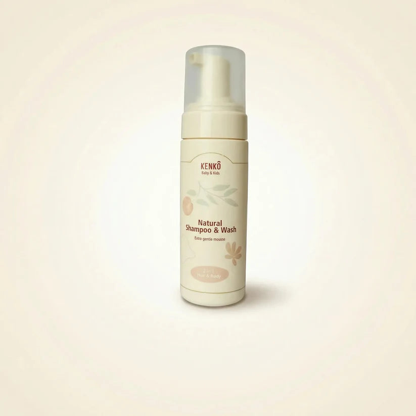 Natural Shampoo & Wash Mousse - Baby & Kids - Natuurlijke shampoo - Kenkô - productfoto - afbeelding 2