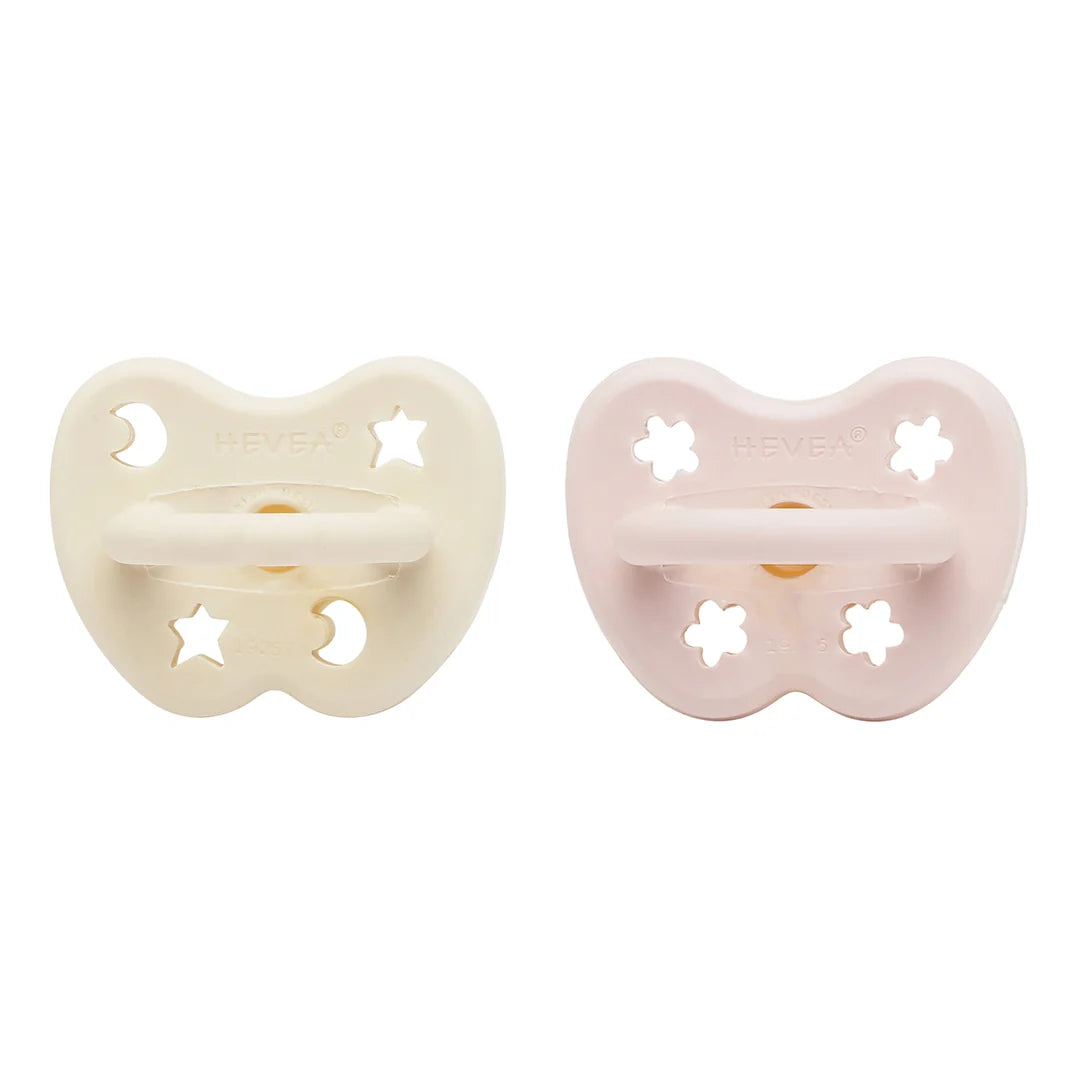 Speentjes - Natuurrubber - 3-36 maanden - 2 pack - Round - Hevea