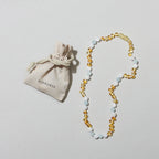 Barnsteen en edelstenen ketting - Beachy - 32 cm - Nirrimis - productfoto - afbeelding 3