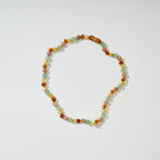Barnsteen en edelstenen ketting - Lulu - 32 cm - Nirrimis - productfoto