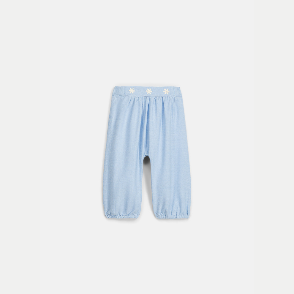 Broekje - Pants Floreli - Biologisch katoen - Oxford Blue/Blauw - Louise Misha