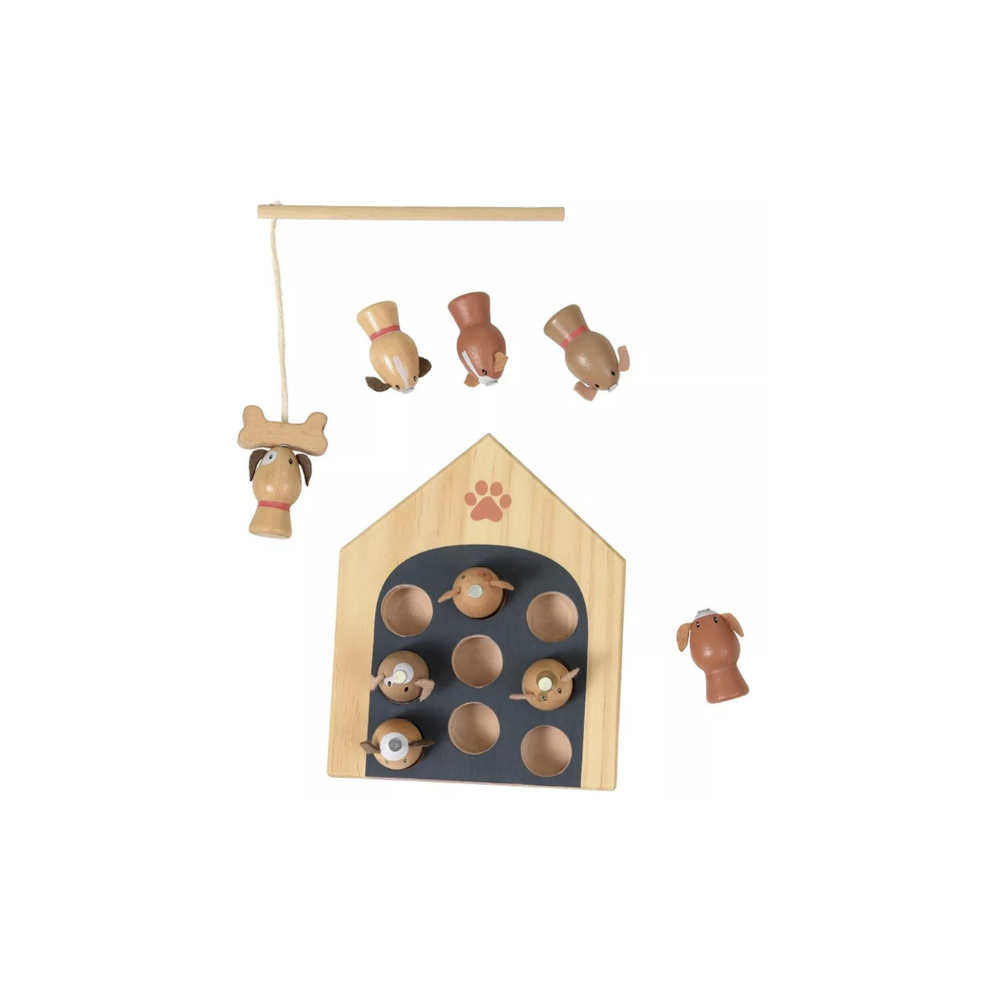 Houten hengelspel hondjes - FSC hout - 3+ jaar - Egmont Toys