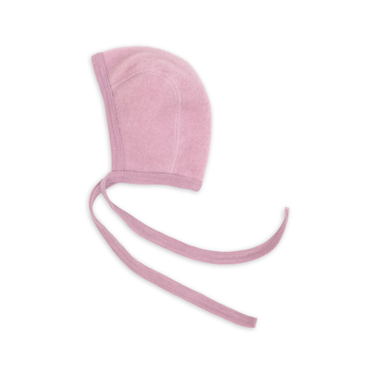 Strik mutsje wol fleece - Roze/Rosewood - Engel Natur
