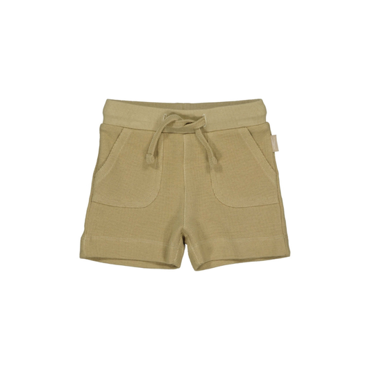 Kort broekje baby - Milan - Biologisch katoen - Olive/groen - Levv Labels