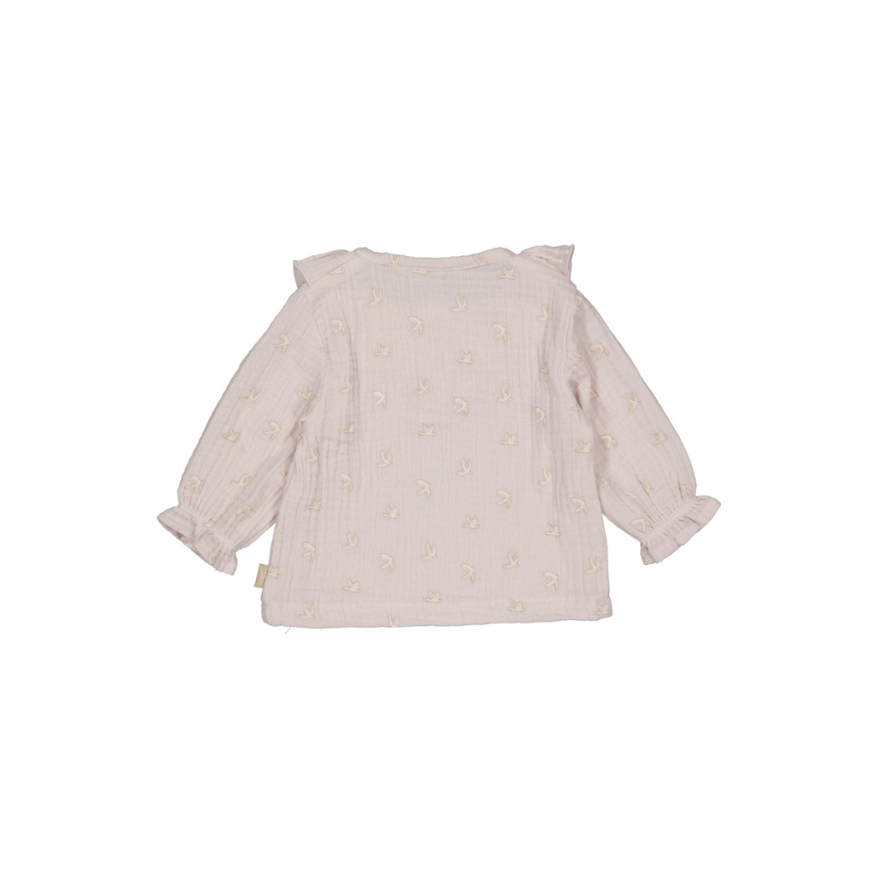 Top Mara - Biologisch katoen/mousseline - Roze - Levv Labels - achterzijde