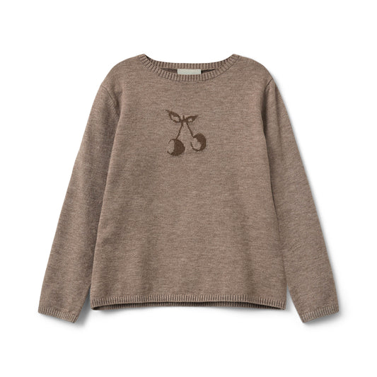 Fijngebreide trui Ursa - Bruin melange - Sofie Schnoor