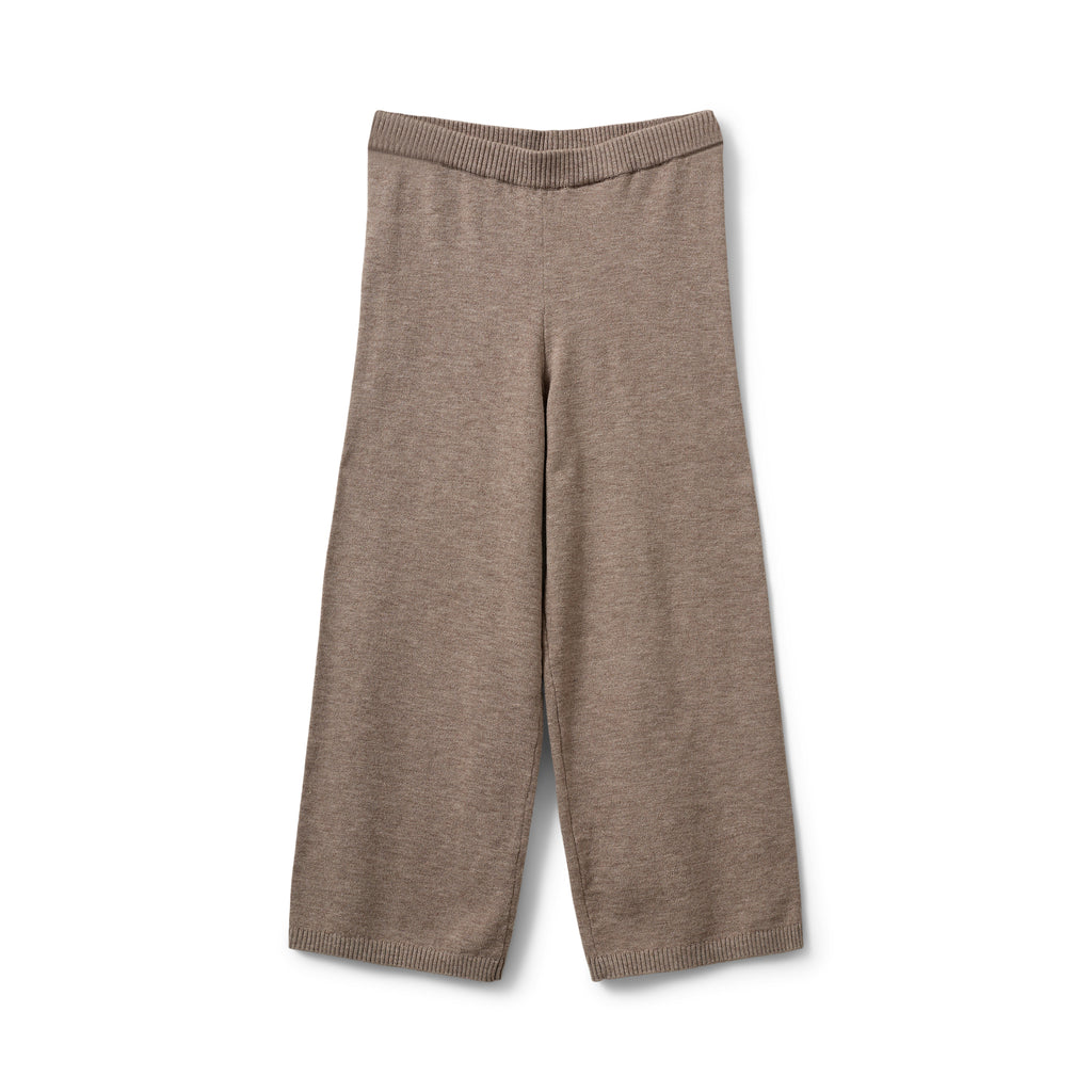 Fijngebreide broek Lova - Bruin melange - Sofie Schnoor - productfoto