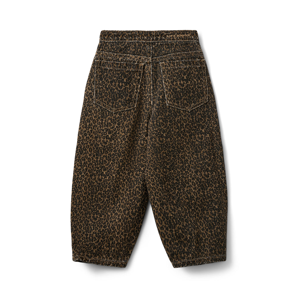 Denim jeans NeikaKB met panterprint - 100% katoen - Sofie Schnoor