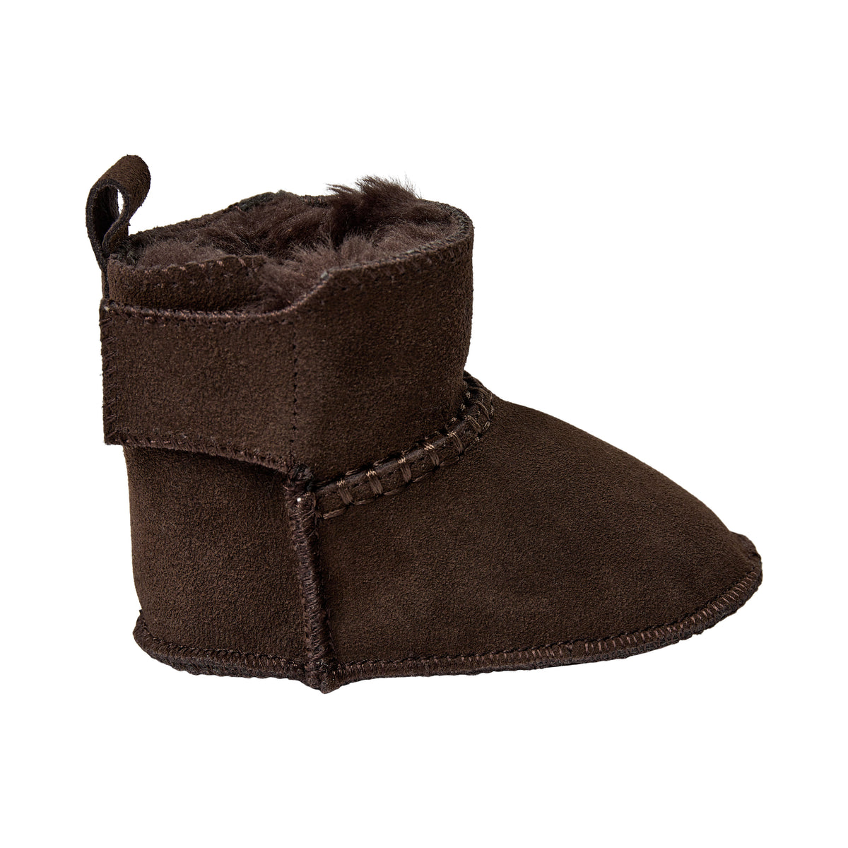 Chaussons bébé ReneeKB - Doublure en daim et laine - Beige et marron foncé - Sofie Schnoor