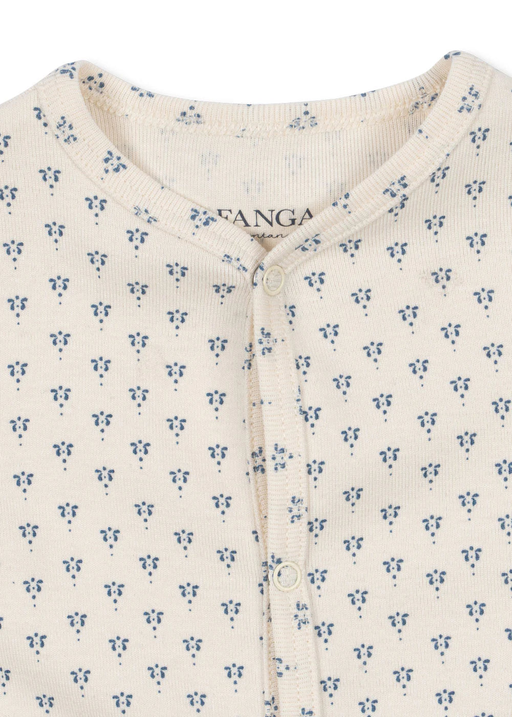 Bello onesie - Boxpakje - Punto Blu - Biologisch katoen en modal - Fanga Fontana - detail