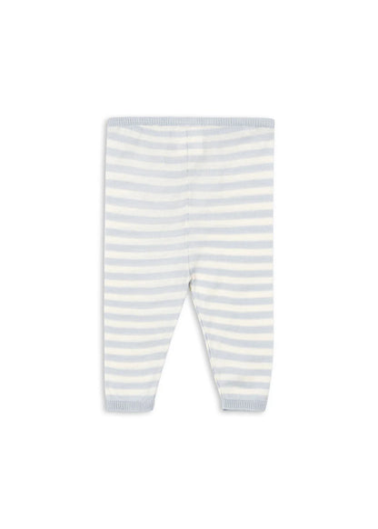 Thinly Knitted Pants - Venti Knit Leggings - Gray Dawn/Blue - Organic Cotton - GOTS - Konges Sløjd