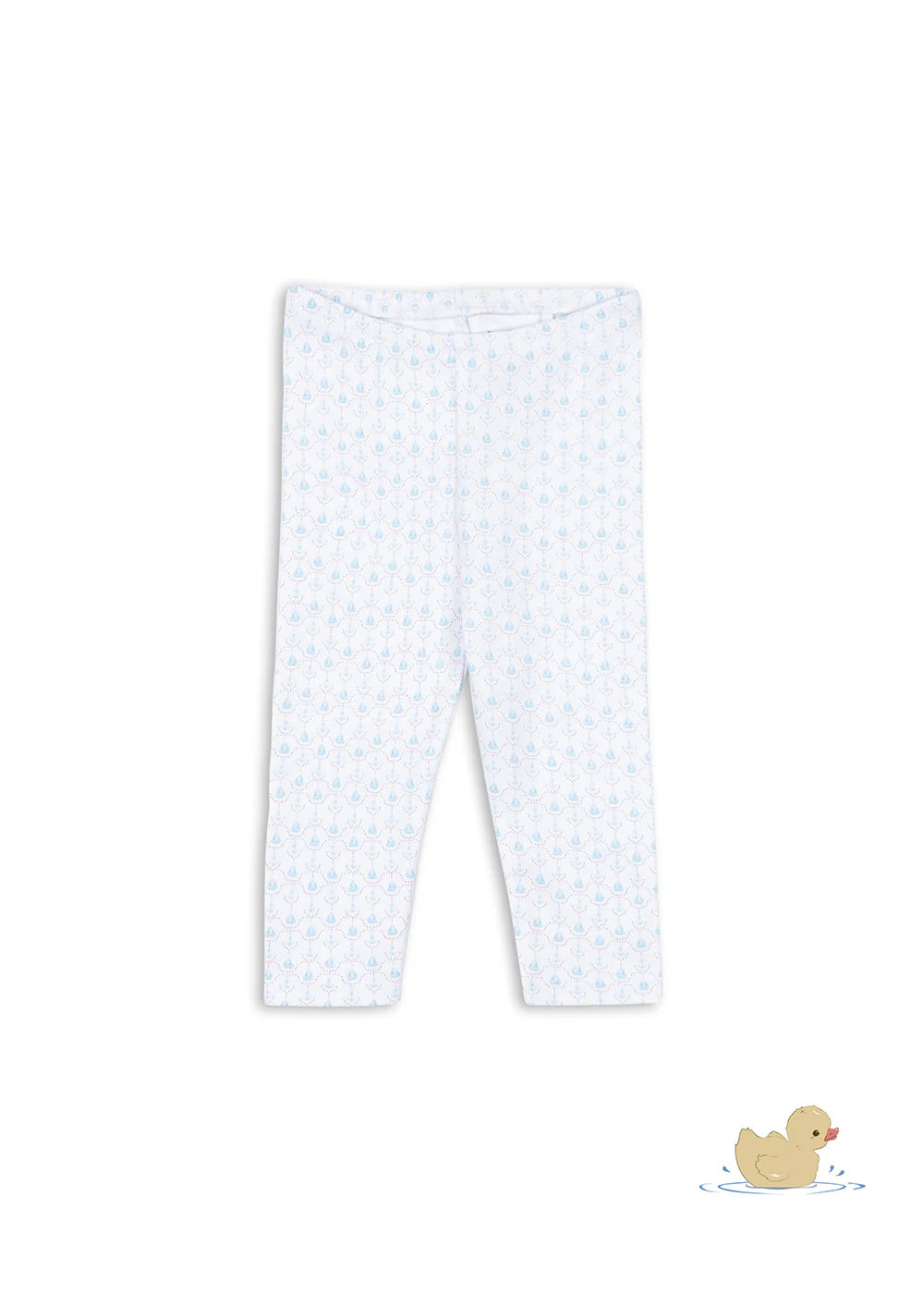 Fio Leggings - Barca - Baby legging - Biologisch Katoen - Zeilbootjes - Konges Sløjd - voorkant
