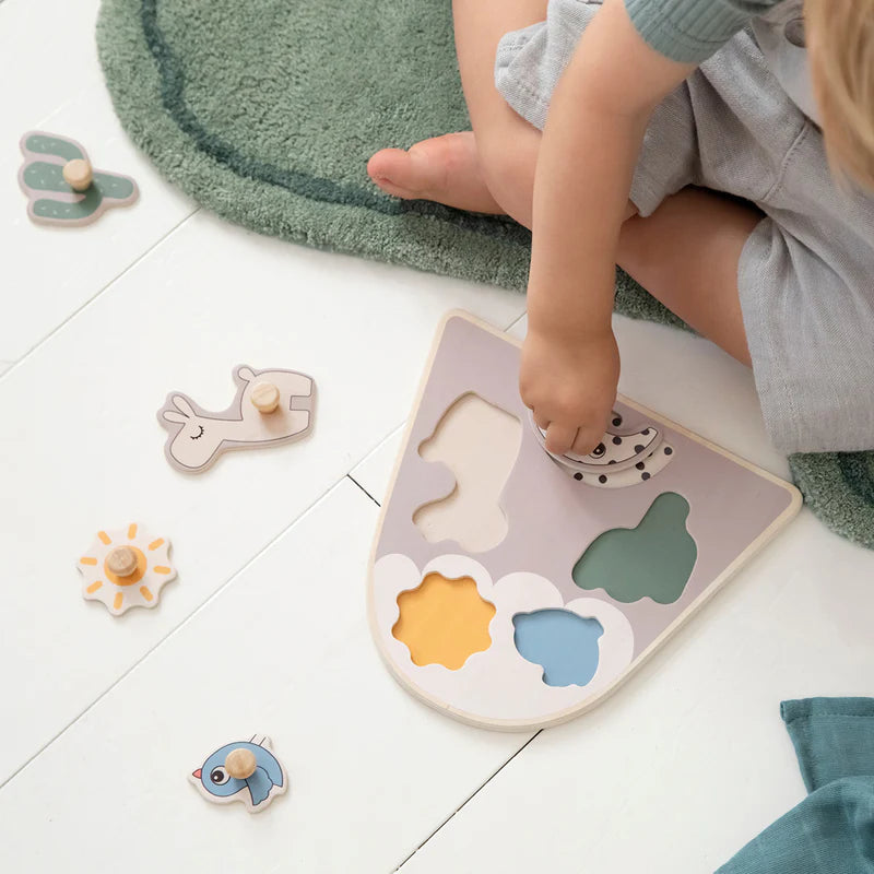 Legpuzzel - Peg puzzle - Lalee - Sand - Done by Deer - productfoto