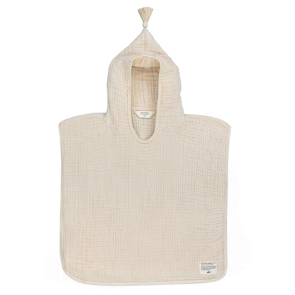 Baby Bello - Poncho - Sandshell - 100% biologisch katoen mousseline -productfoto