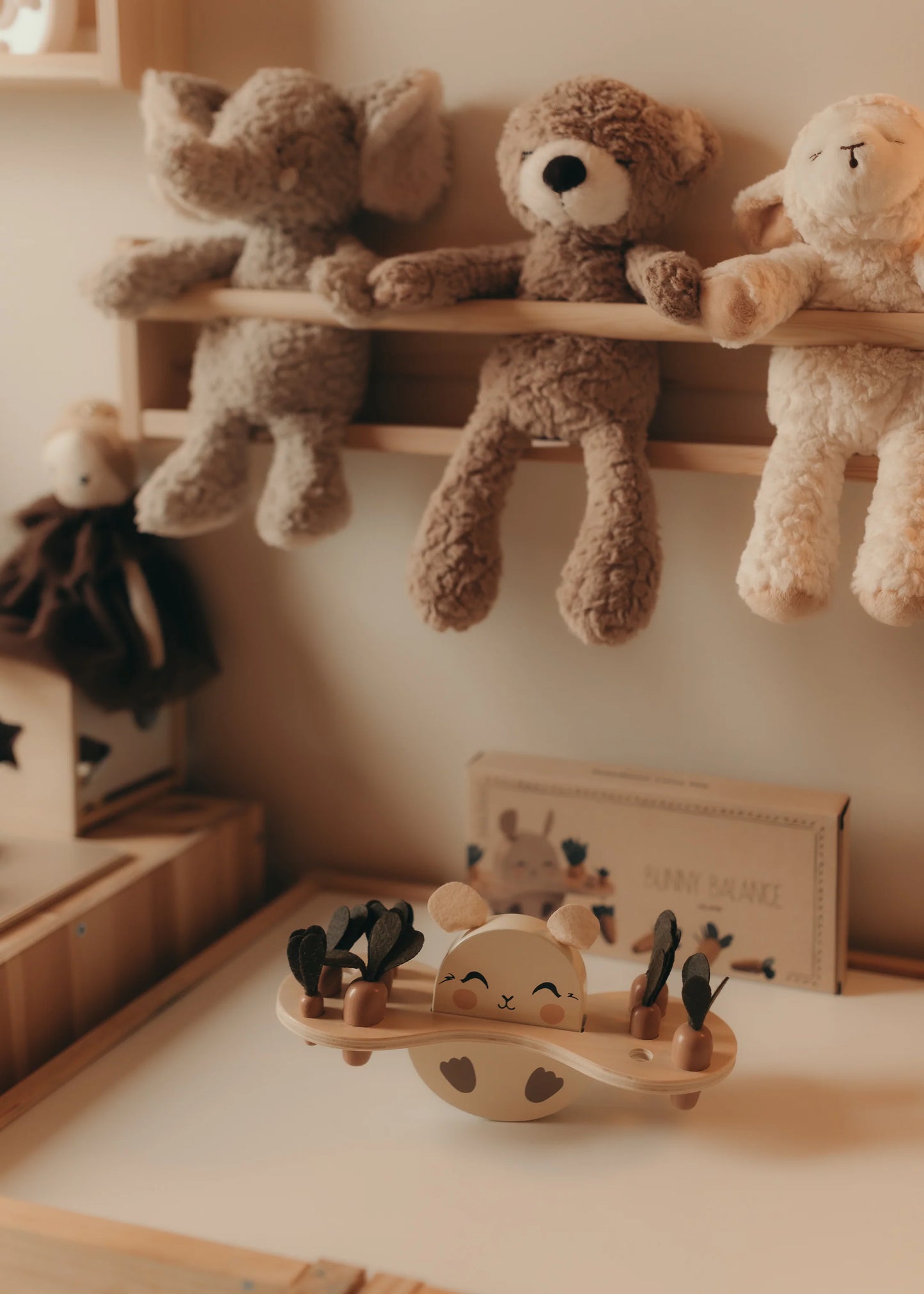 Evenwicht puzzel - Bunny Balance - Houten speelgoed - Mrs Ertha