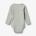 Wheat - Rib Body L/S Spencer - Rainy Sky - Romper - Organic cotton