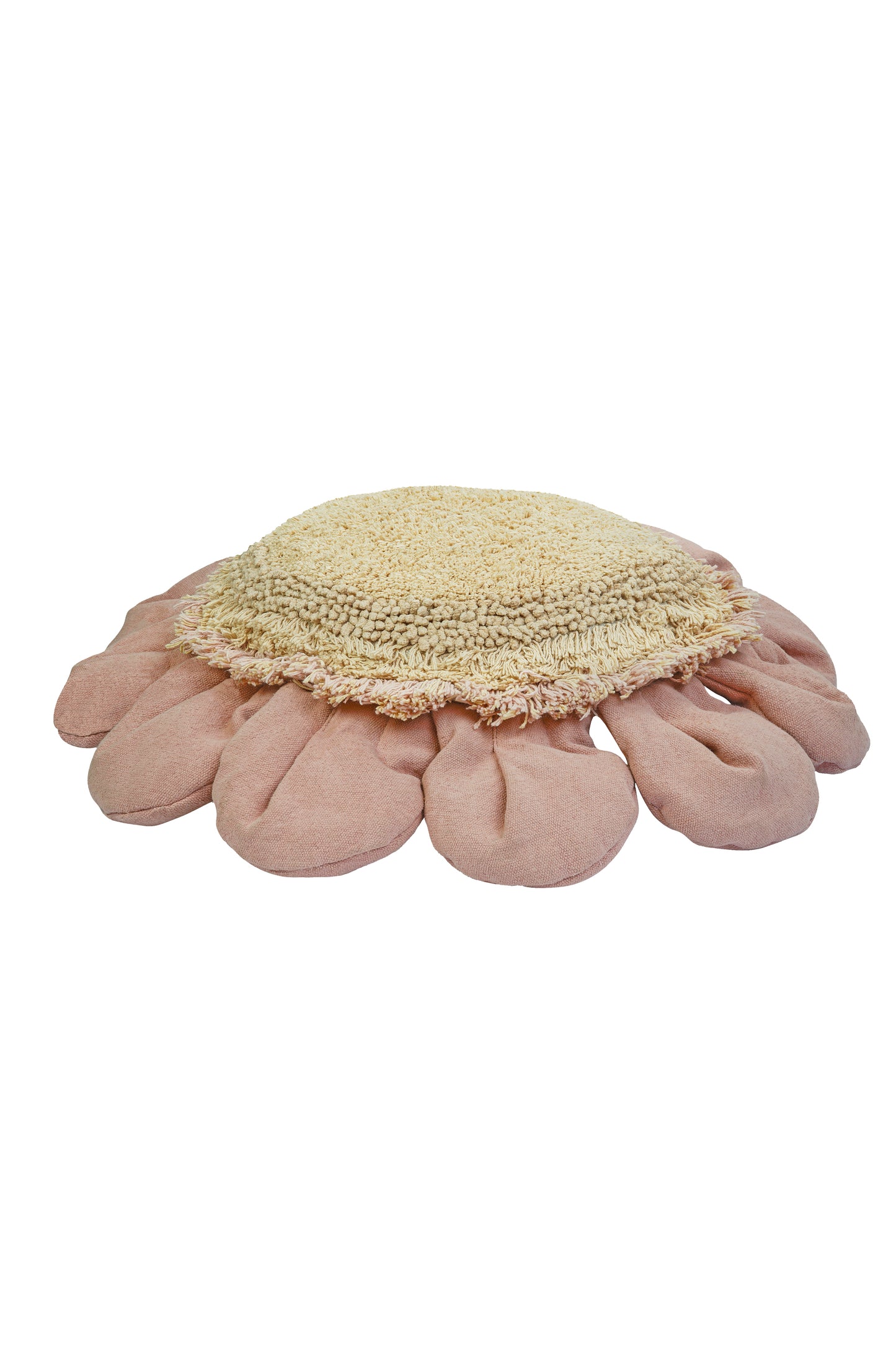 Floor Cushion Pink Daisy – Bloemvormig vloerkussen – Ø 70 cm – Lorena Canals