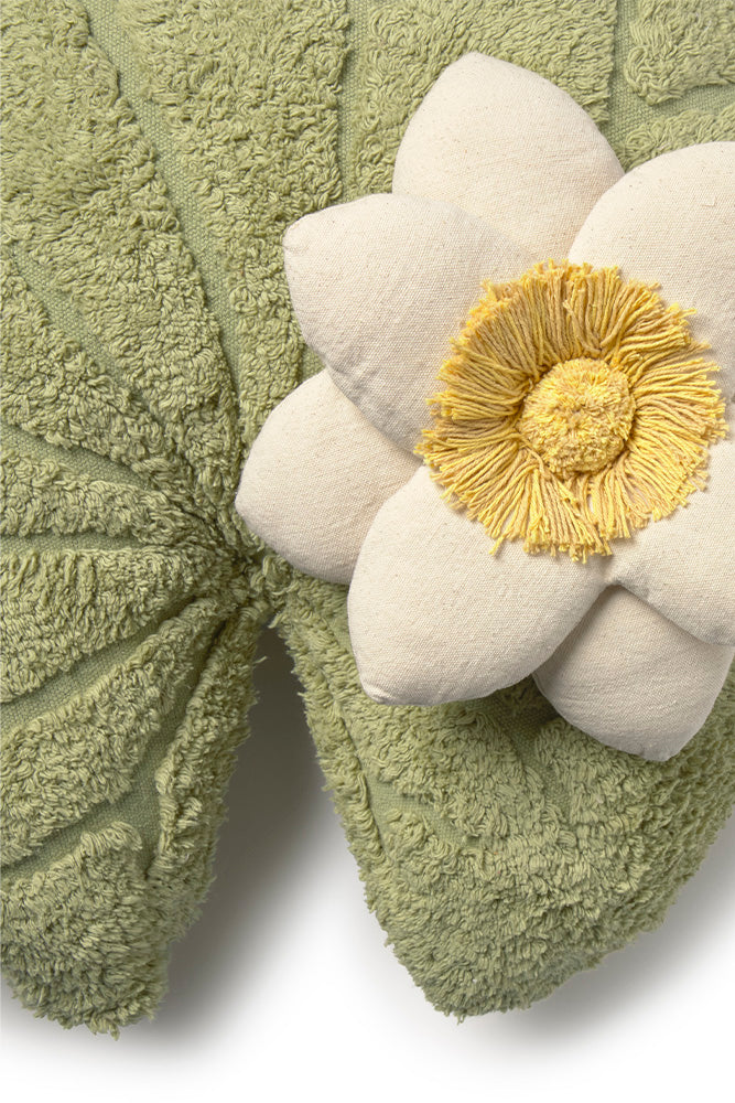 Floor Cushion Water Lily – Vloerkussen en poef – Matcha – 60 × 60 cm – Lorena Canals