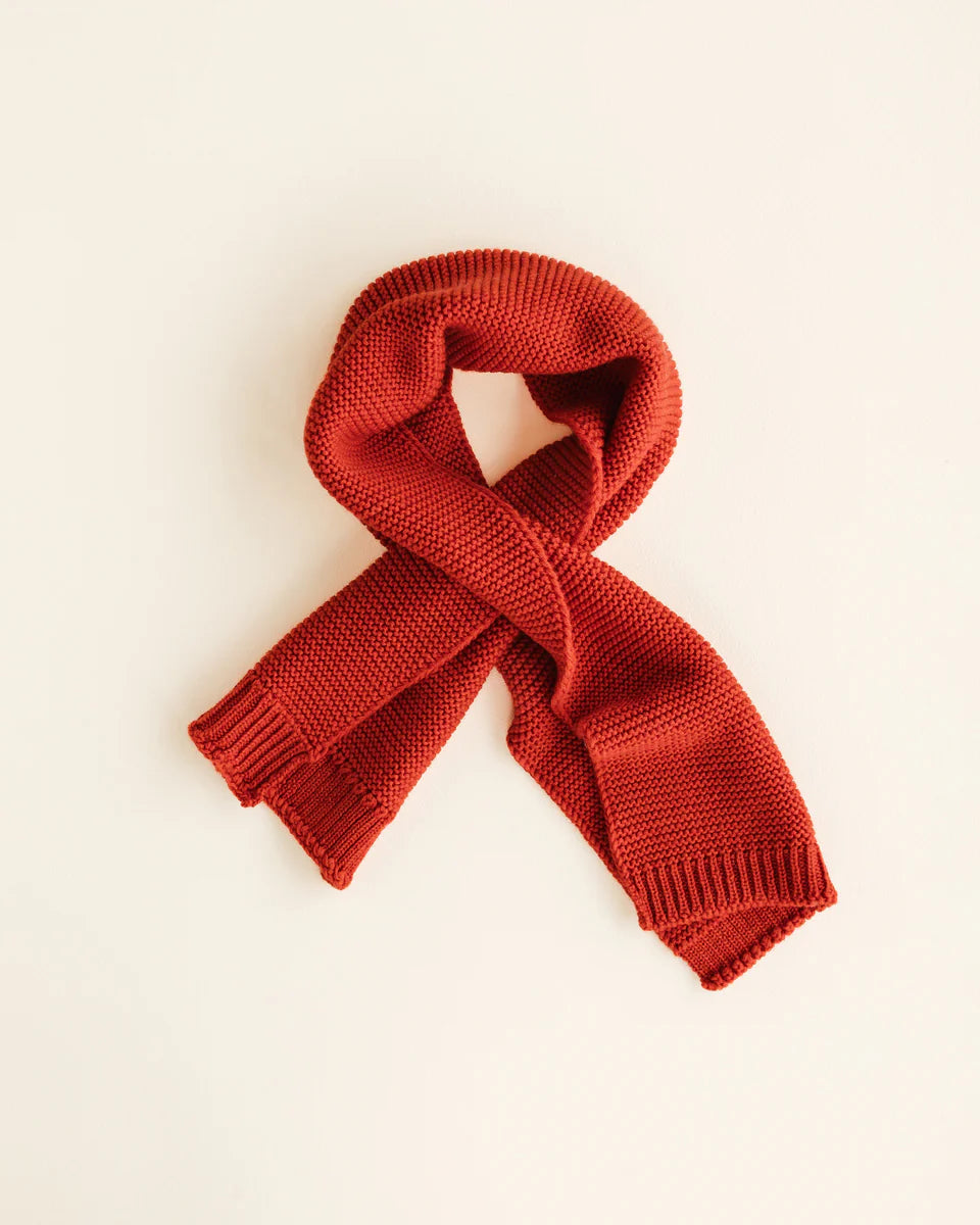 Scarf Ivo - 100% extra fine Italiaanse merino wol - HVID - rood