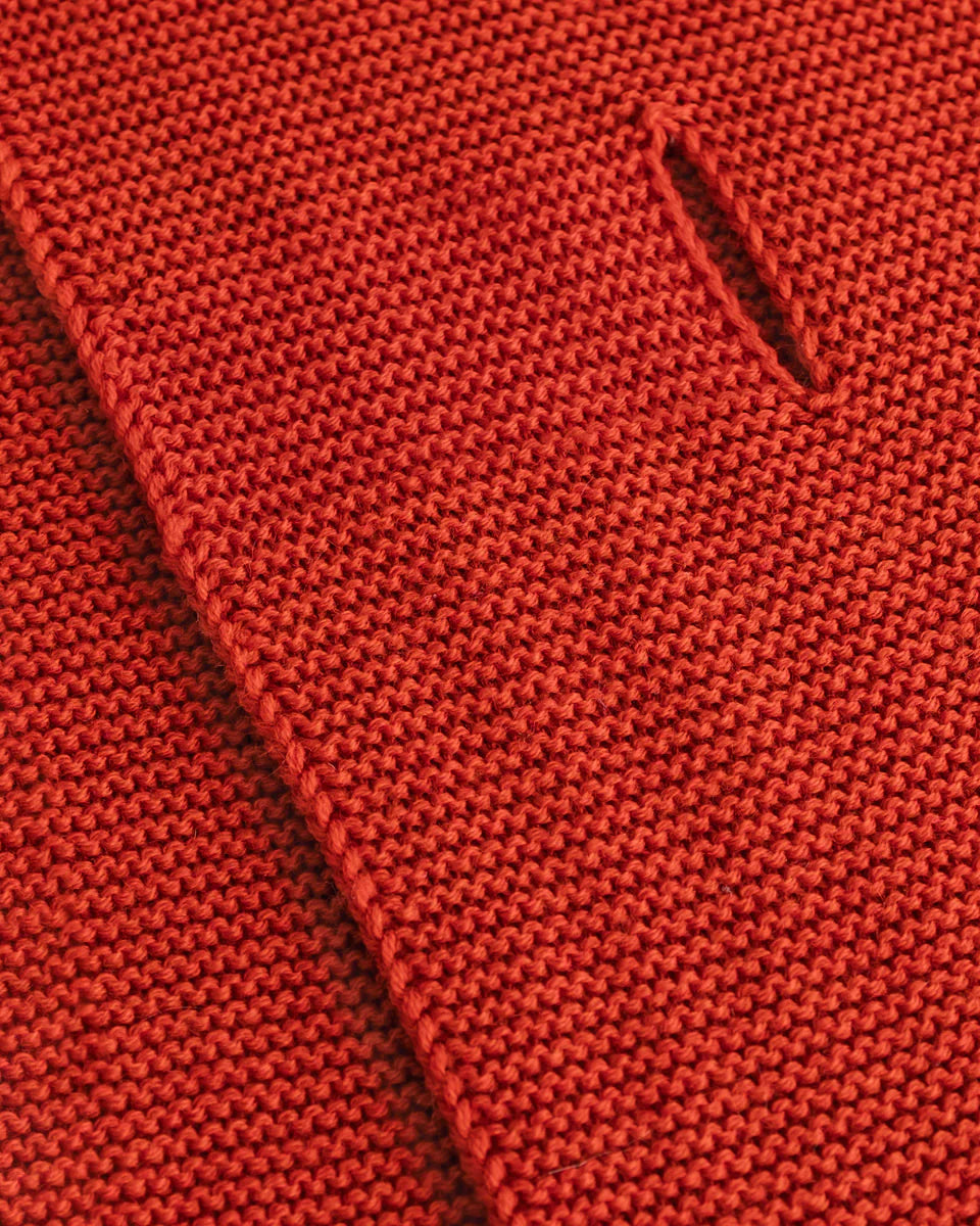 Scarf Ivo - 100% extra fine Italiaanse merino wol - HVID - close up