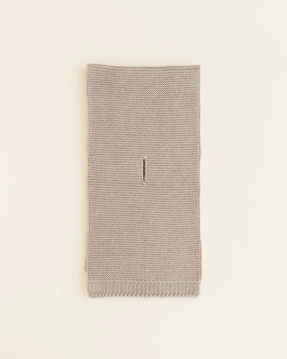 Scarf Ivo - 100% extra fine Italiaanse merino wol - HVID - pebble