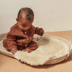 Merino Wool Pram Liner Snuggler® - Peanut - BINIBAMBA