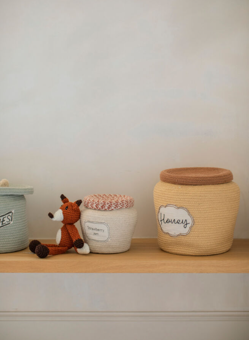 Basket Honey Pot - Opbergmand honingpot - Honey - Ø 28 × 27 cm - Lorena Canals - productfoto - afbeelding 5