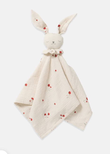 Cuddle cloth Bunny - Muslin Bunny Cuddle cloth - Organic cotton - Poppy - Garbo&Friends